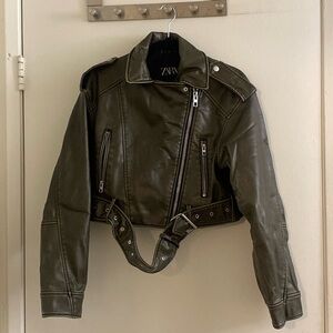 Zara leather jacket